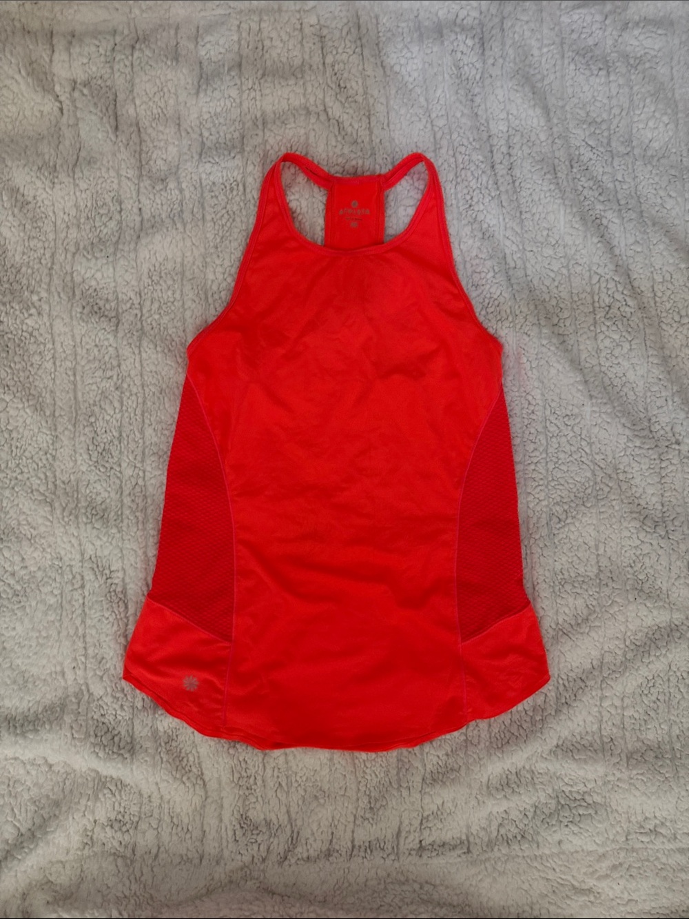 ATHLETA Lightspeed Orange Racerback Performance Tank Top